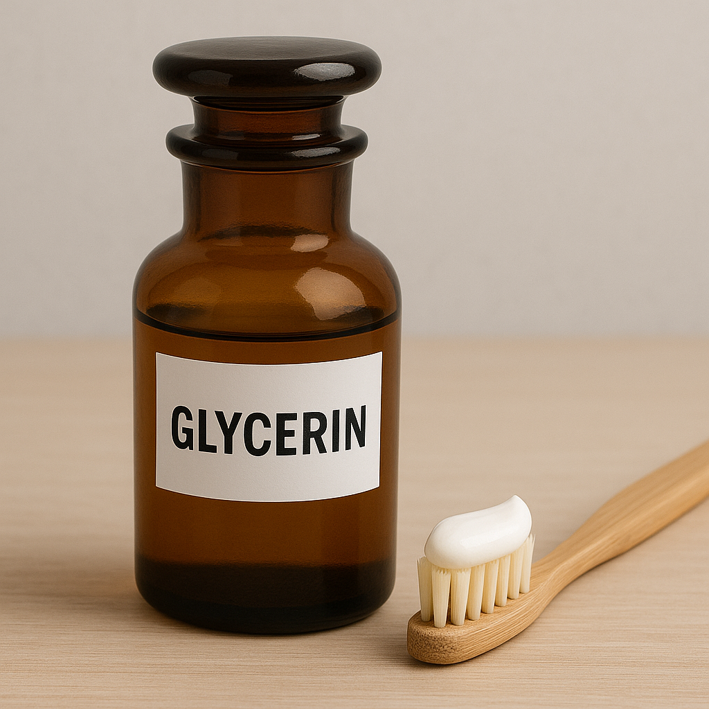 Was macht Glycerin in Zahnpasta?