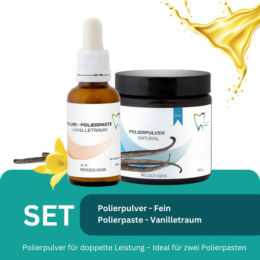 Organic fine polishing paste, Vanilla Dream - fluid and polishing powder 30 ml